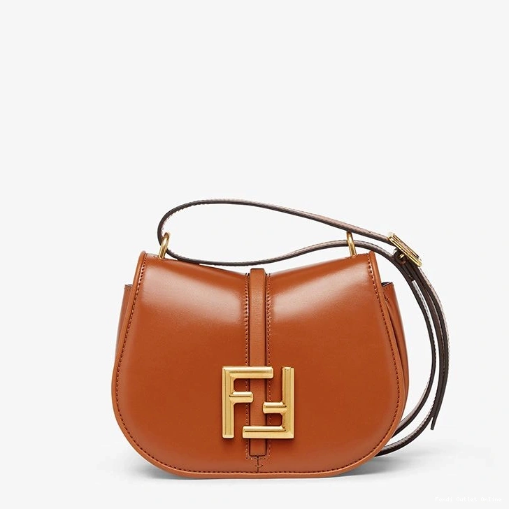 Affordable Bag C'mon Calf Leather Fendi Mini Brown In 0817